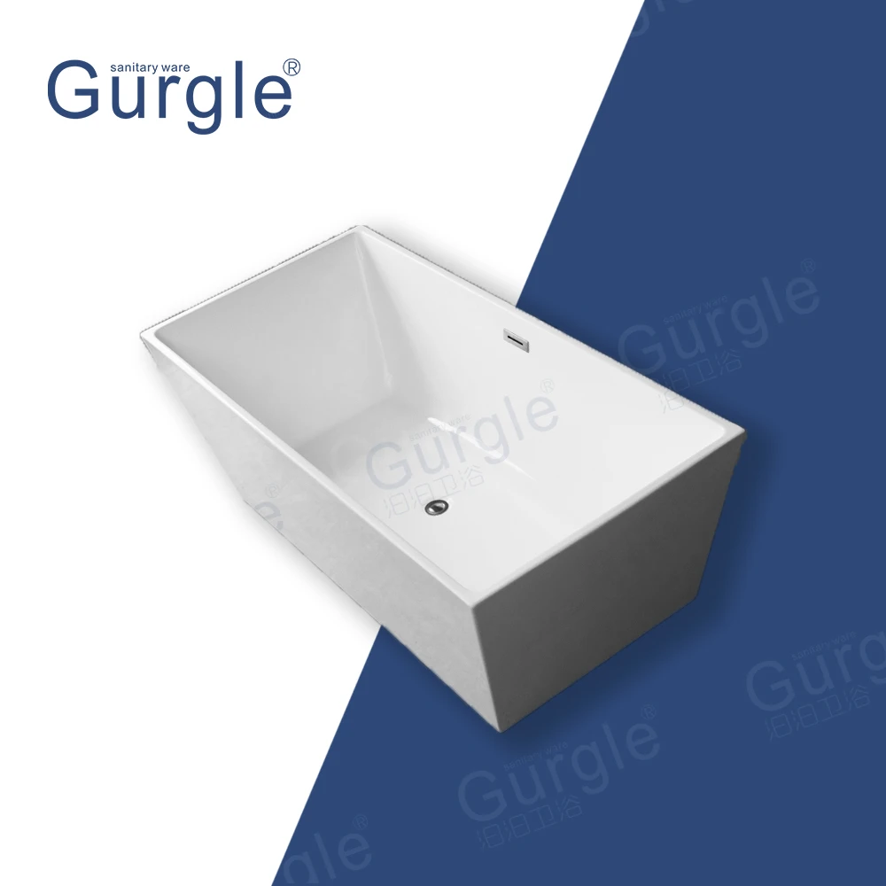White Pure Acrylic Luxury bathtubs Acrylic Bathtubs Modern Design for Home and Hotel Freestanding Bathtubs