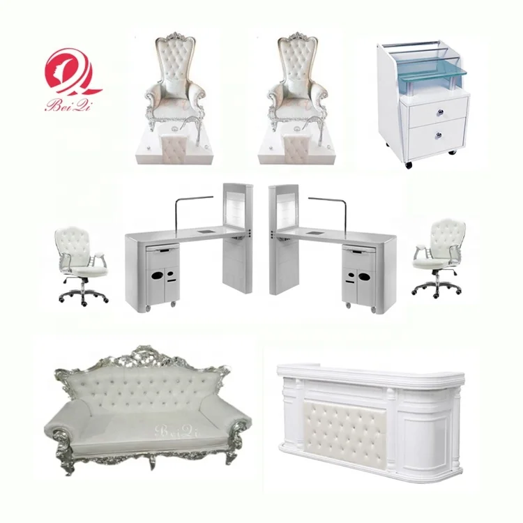Fashionable salon furniture modern mesa manicure manicure station nail table with air filter