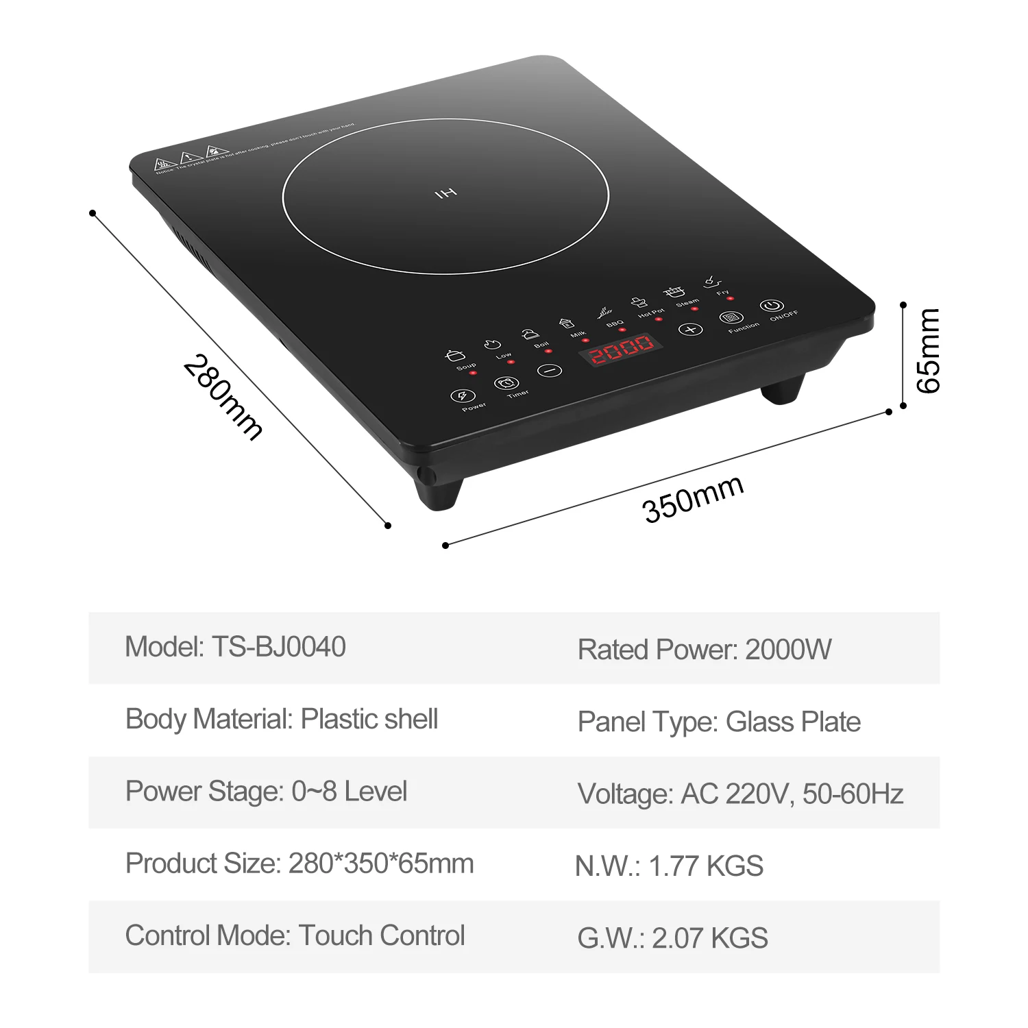 100/150 Liter Big Induction Cooker Tilting Skillet Electric Boiling Frying Pan Kitchen Equipment House Holdelectric Tilting Pan