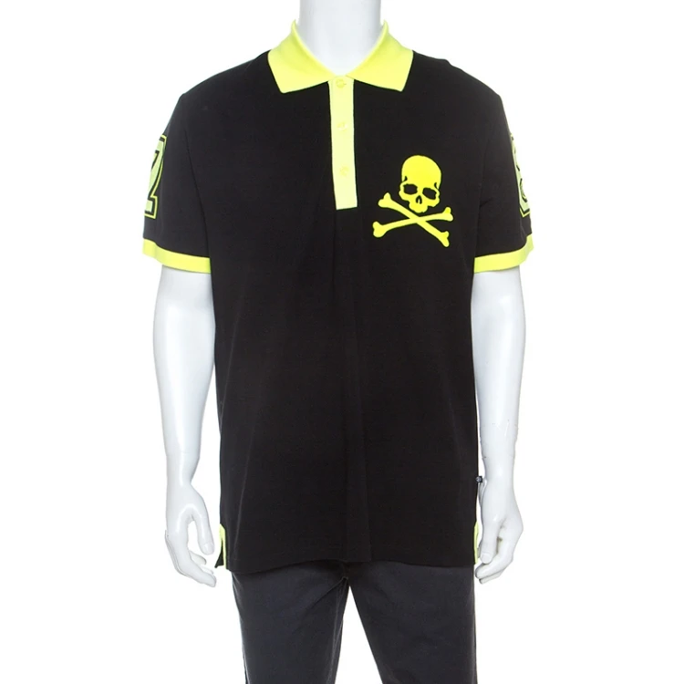 Comfortable Fabric Polo T Shirt Unique Design Polo T Shirt For Men men cotton fashion skull polo t-shirts short sleeves
