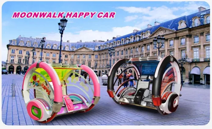 Black leswing car moonwalk le bar car leswing happy car with colourful led lights