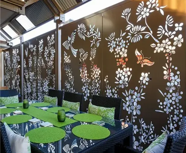 Corten Steel Custom Garden Metal  Decorative Outdoor Gate