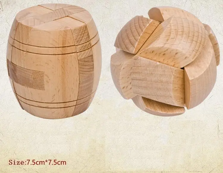 Wooden magic cube puzzle Wholesale High quality Beech Wooden Adult Children Unlock Toy Cube Educational Puzzle Game