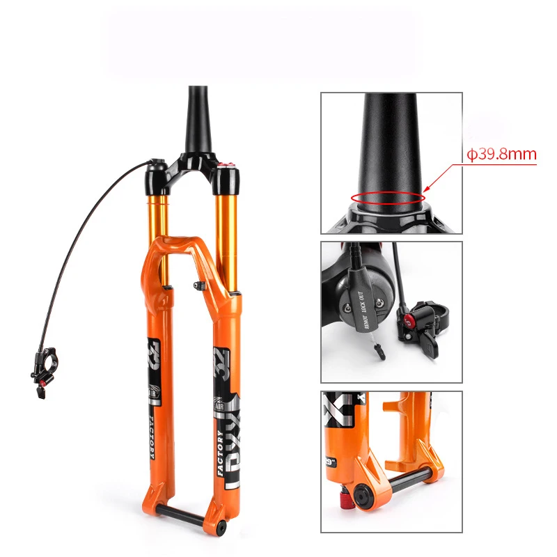Full Suspension Bicycle Fork 27.5/29 Inch Remote Control/Manual Aluminum Alloy Bicycle Fork