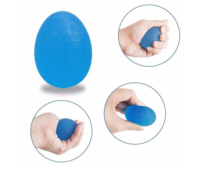 Soft TPR wrist training ball fitness therapy hand finger grip stress ball round or egg shape