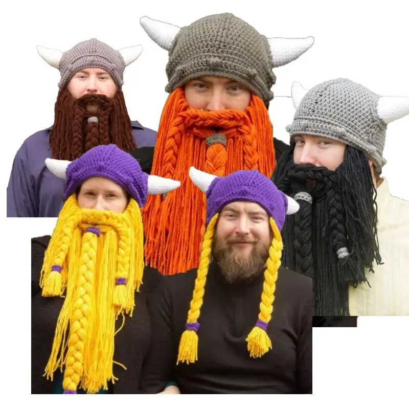 Шлем Viking Warrior Baby 100% хлопчатобумажная вязаная крючком реквизит для фотосъемки новорожденных банты с черепами 3 размера (A117)