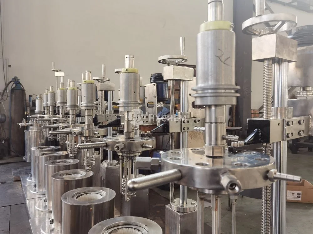 Cover lid liting and vessel body fixed lab stainless steel high pressure reactors