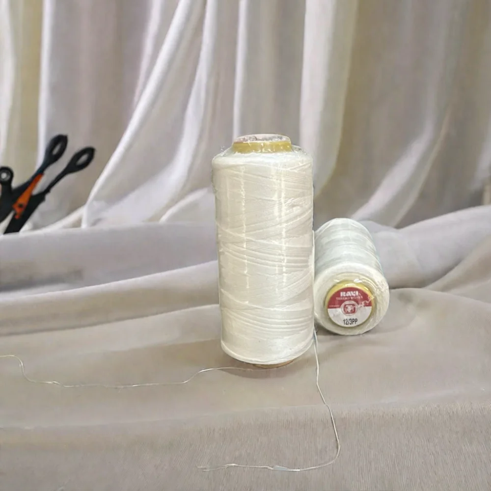 100% Combed Cotton Sewing Thread 40/2 Raw White Ring Spun with Strong Strength-Best Price