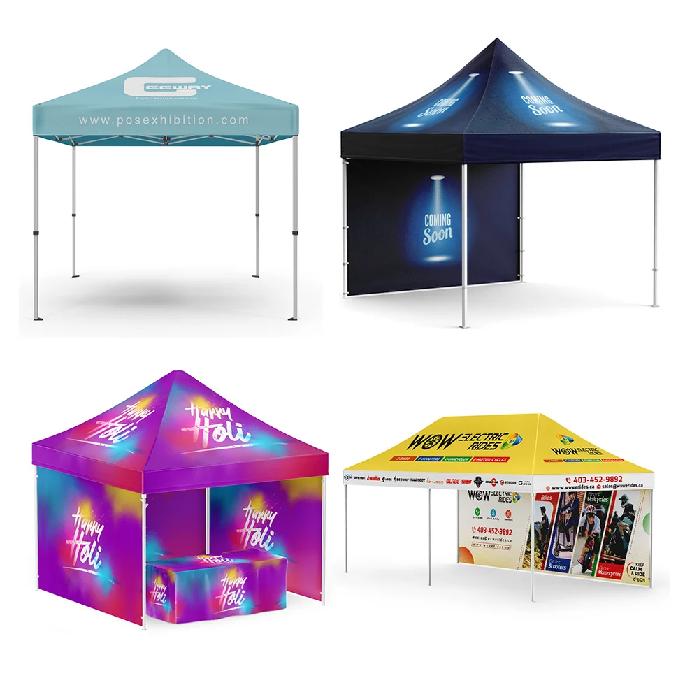 Custom pop up market tent gazebo outdoor aluminum luxury canopy custom event tent with logo