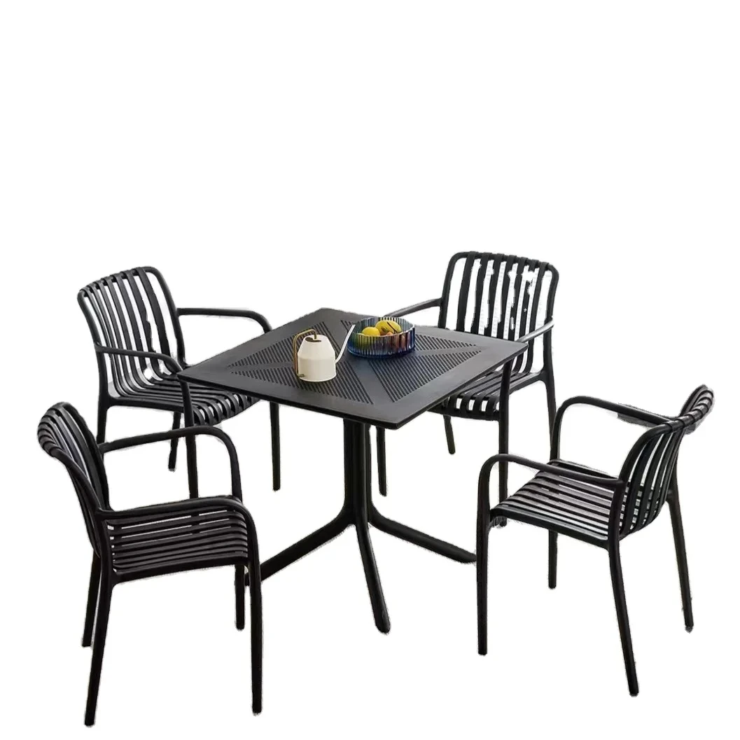 Garden Plastic Dining Sets for Cafe Cheap Restaurant Chairs and for Seafood bar