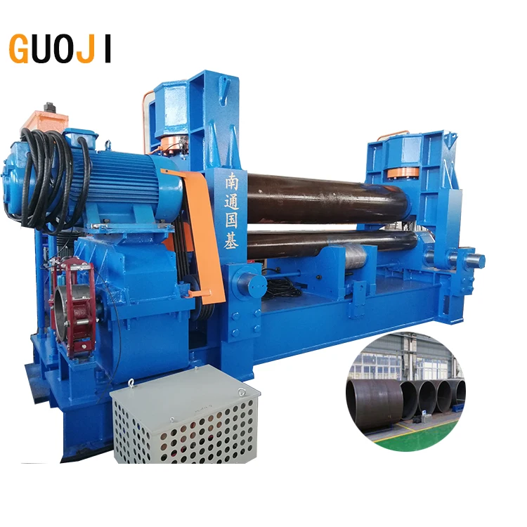 
guojimachine W11S-40x2500 Upper Roller Universal Hydraulic 3 Rolls Plate Bending Machine 