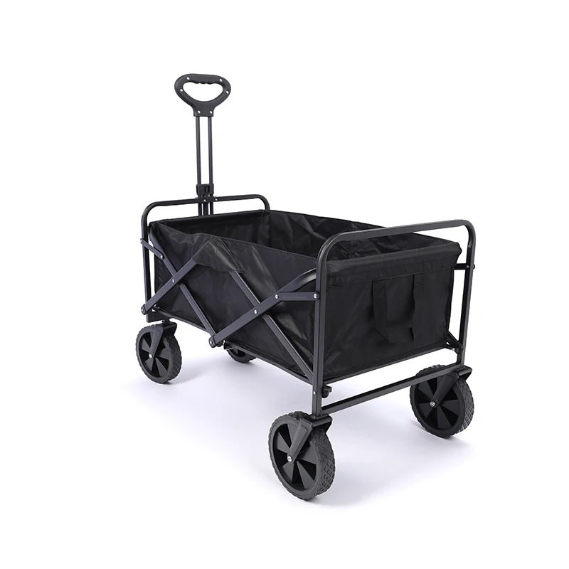 2024 Trolley Folding Wagon Cart Camping Cart Foldable Wagons carts 8 inch trolley for outdoor