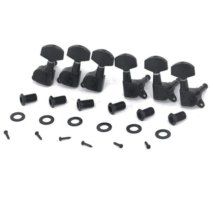 3R3L Sealed Tuning Pegs Keys Guitar Machine Head for Electric Acoustic Guitar with Big Button