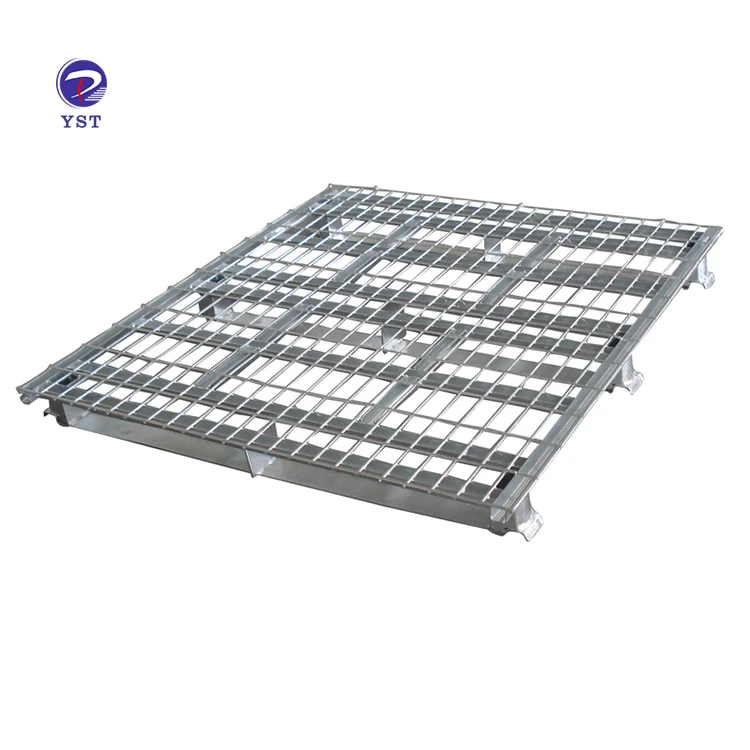 Zinc Welded Galvanized Storage Light Weight Steel Wire Mesh Pallet