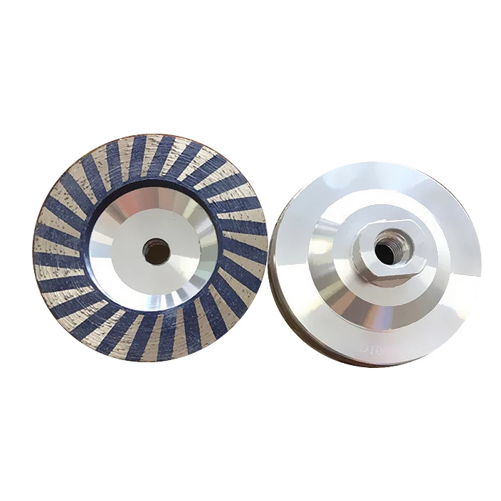 Hard Granite Diamond Polishing Ripple Cup Grinding Wheel For Hard Stone
