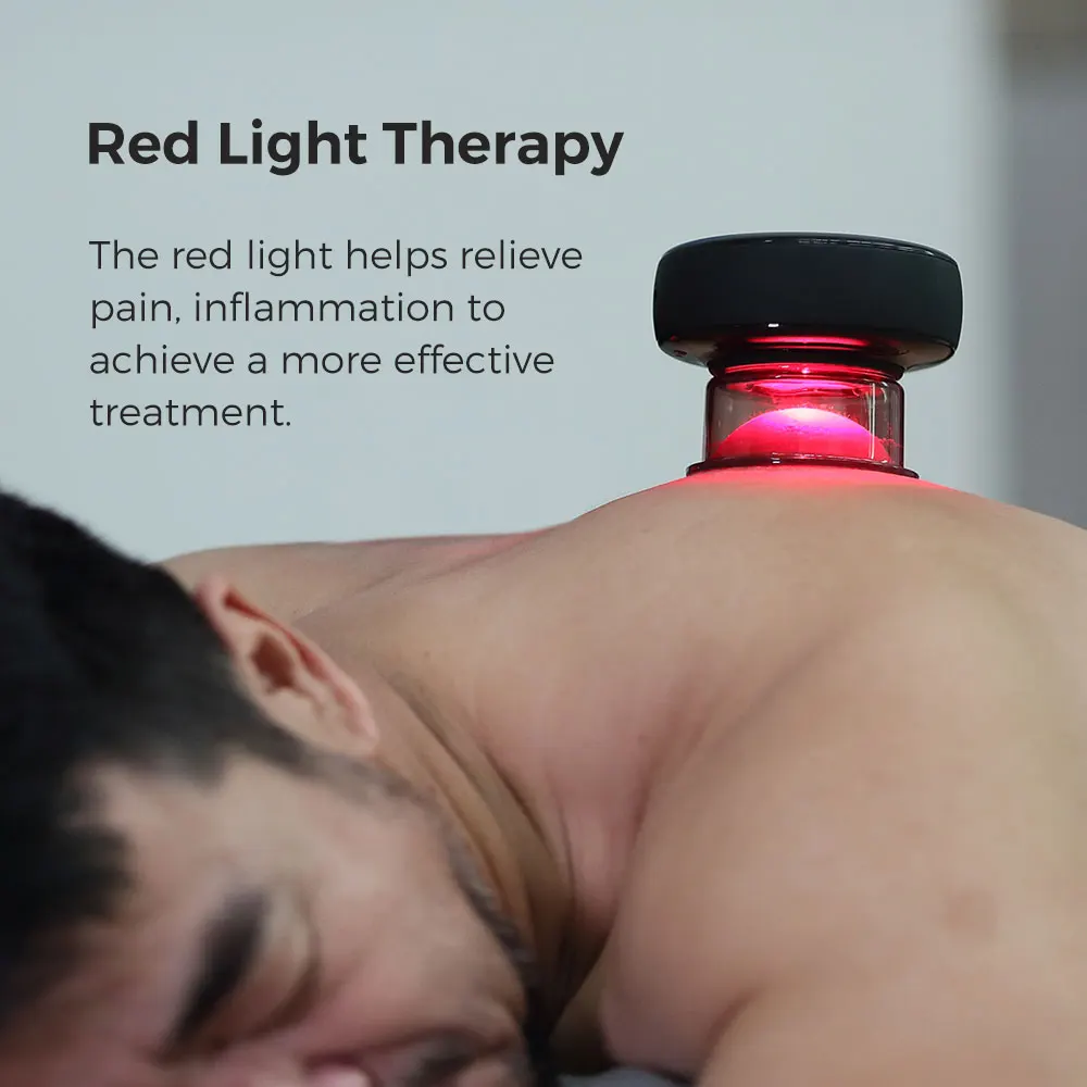 Achedaway Cupper Physical Therapy Equipments With LED Red Light Therapy Devices