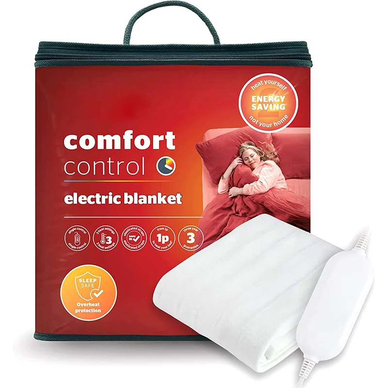 Factory direct sales nature side extra soft heated throw electric blankets for winter