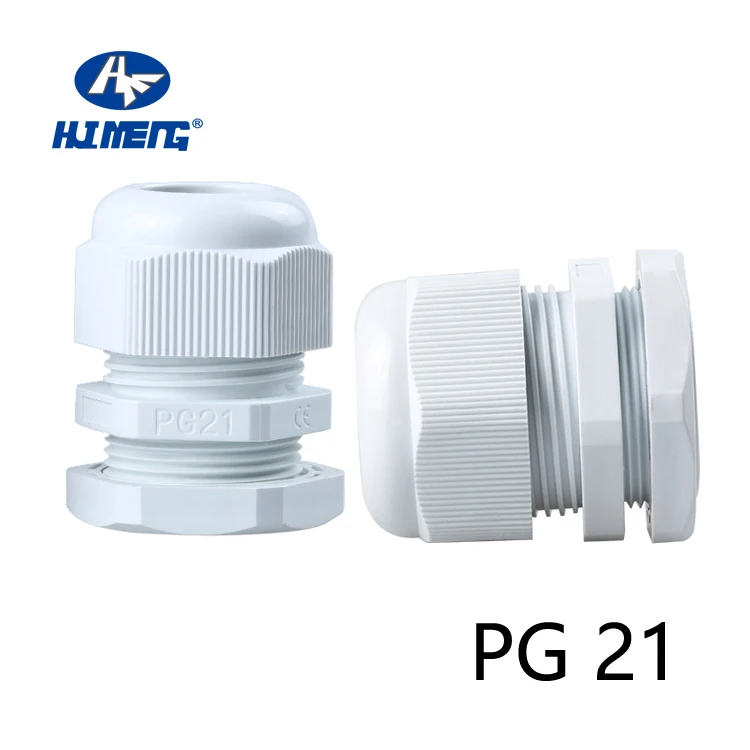 Plastic Waterproof Cable Connector Adjustable Nylon PG21 Cable Gland