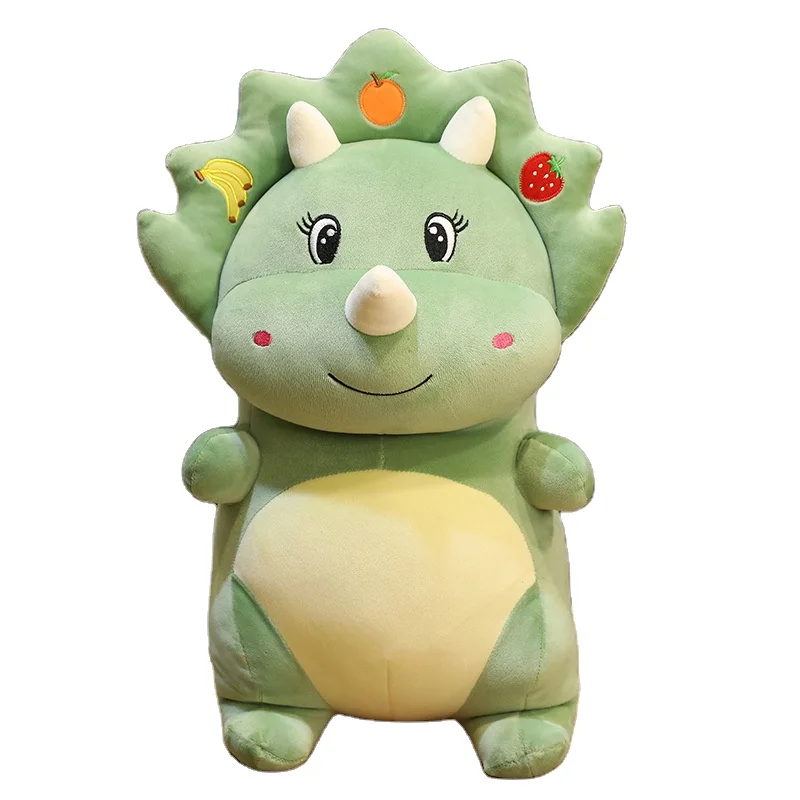 AIFEI TOY New Triceratops Rex Dinosaur Plush Toy Soft Down Cotton Throw Pillow Doll Girl birthday Gift