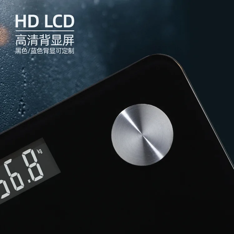 Home Bluetooth Bathroom Digital Body Fat Scale, LED LCD Display Body Fat Scale