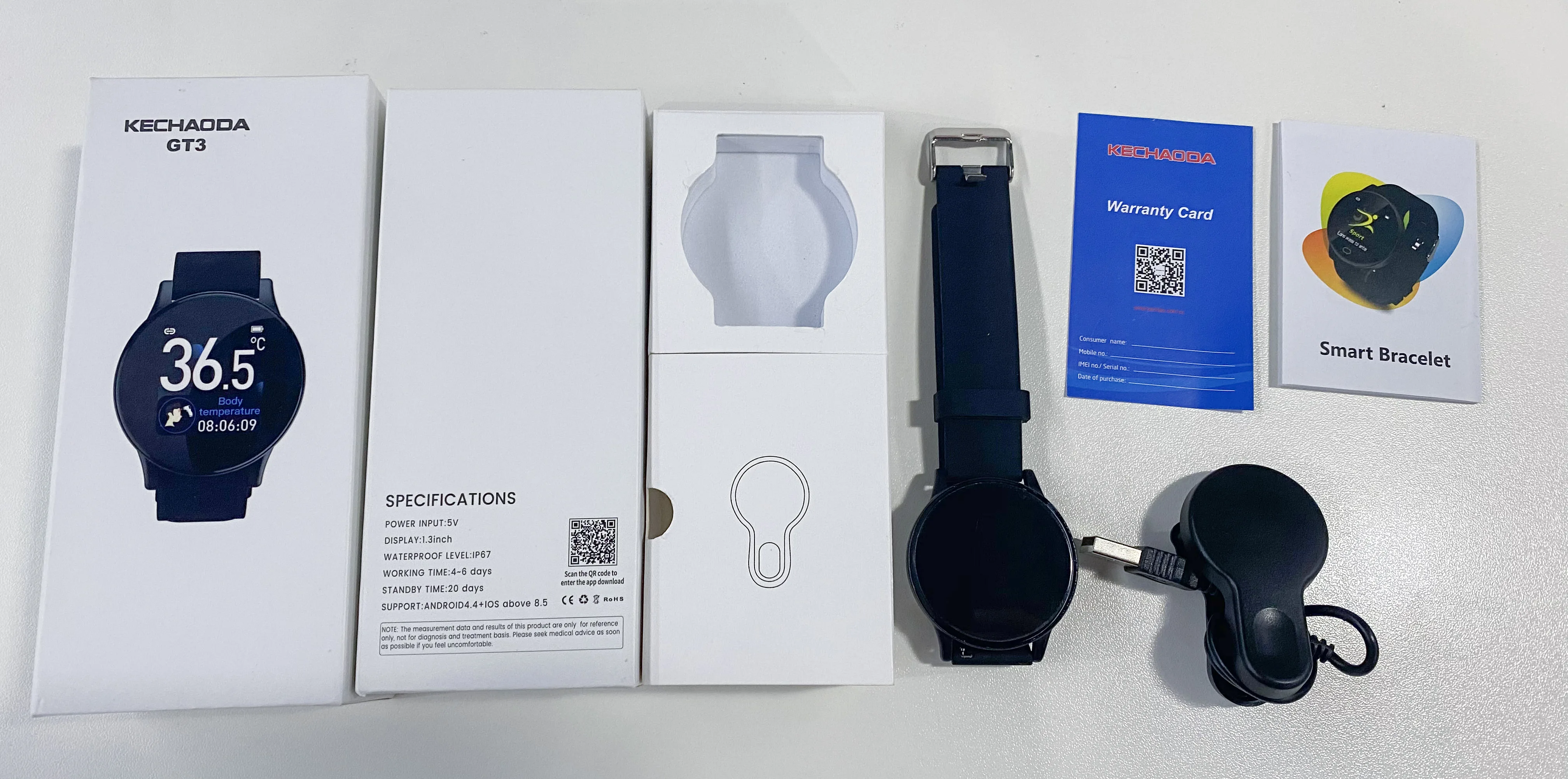 KECHAODA GT3 брендовые наручные часы с логотипом под заказ температура корпуса ip67 водонепроницаемые черные ручные Смарт-часы для