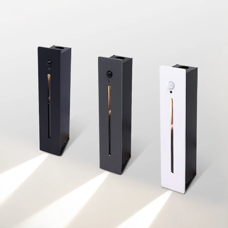 Stair Step Light Recessed Hidden 3W 120 Degree Wide Angle Human Body Sensing LED Wall Light