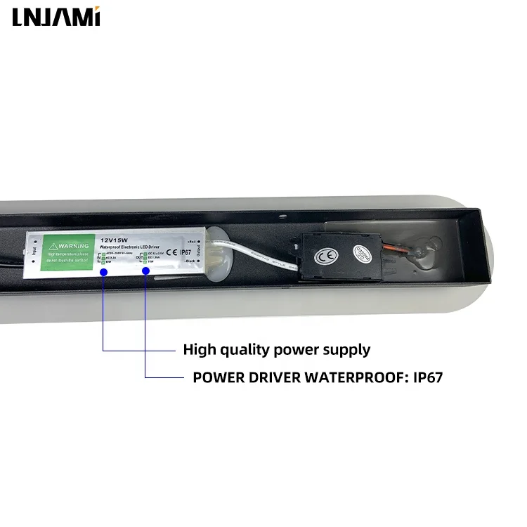 LNJAMI 110V 220V 9-50W Modern Wall Lamp IP65 Waterproof Garden Outdoor LED Wall Light