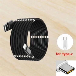 2021 Hot Selling Reusable Charging Cable Us Bracelet Repairable Charging Cable Rotatable Magnetic With Magnet 3 In 1 Flex Cable