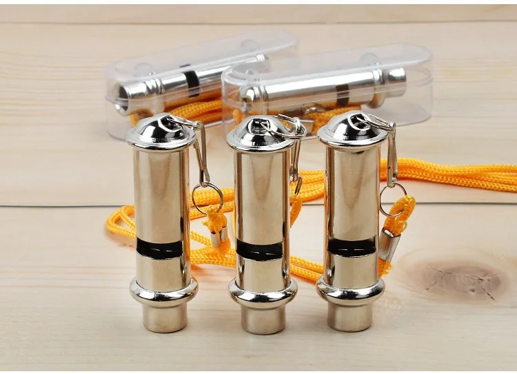Metal High-frequency Training Survival Whistle Outdoor Pet Sports Meeting Training Referee Whistle Gift