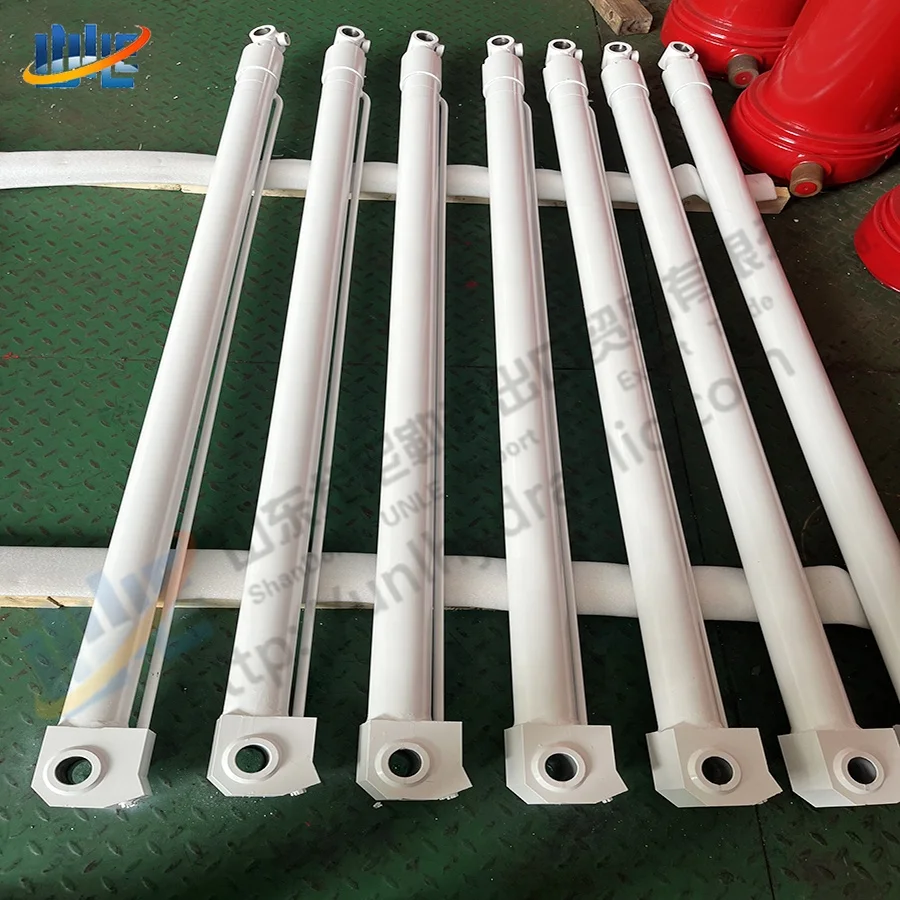 Customized loading truck trailer Double Action long stroke hydraulic cylinder for hook Loader Truck