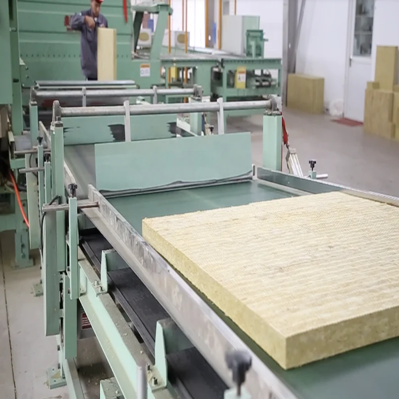 price 50mm board50kg/m3  rock wool thermal insulation board factory slab