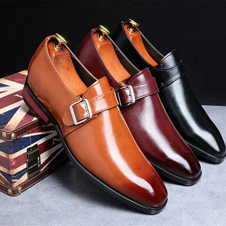 mens big size comfortable male leather dress office men casual shoes