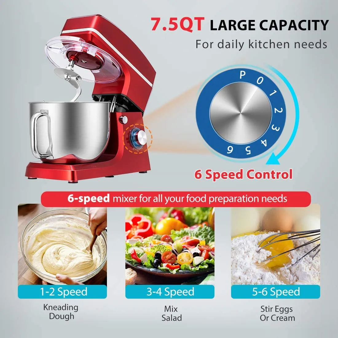 Popular 5-5.6 Home Bread Cake Stand Mixers Dough Bread Mixer