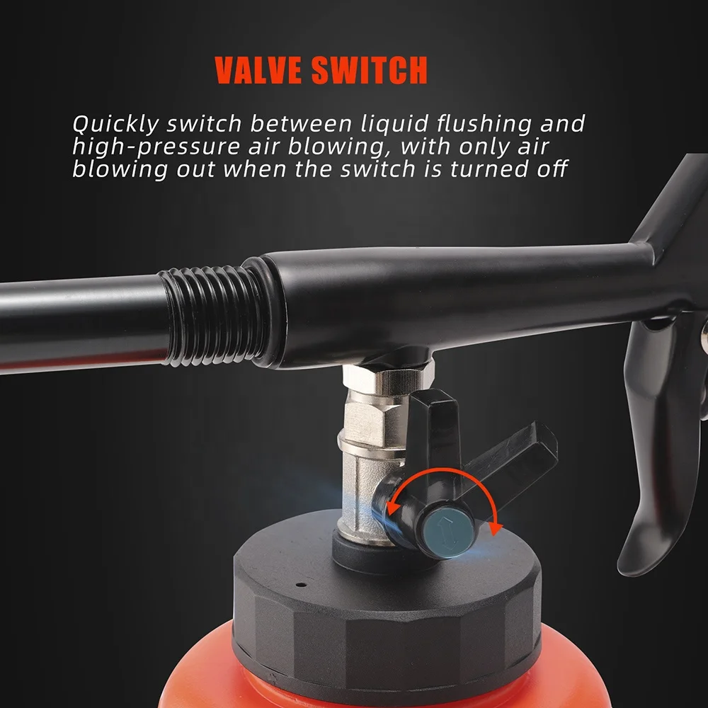 SPTA Brand New High Pressure PP Made Tornadoes Car Interior Cleaning Gun Air Blow Dust Car Wash Foam Gun