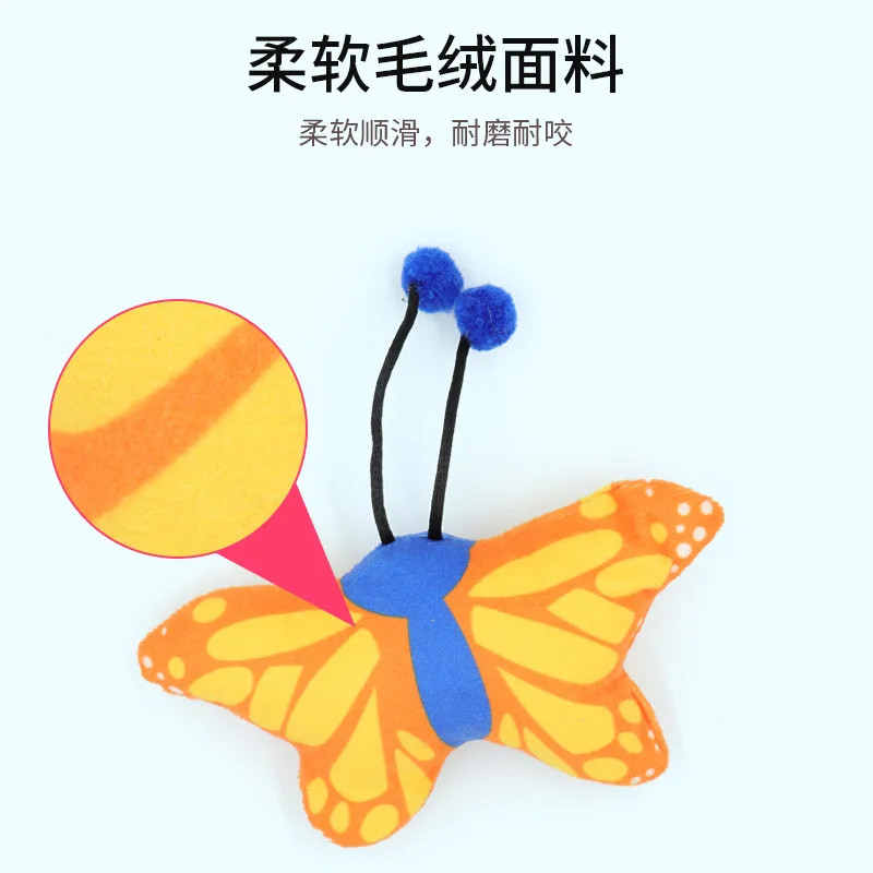 Jiefan pet products factory wholesale nip plush small insect since hi chew grinding teeth cleaning toys
