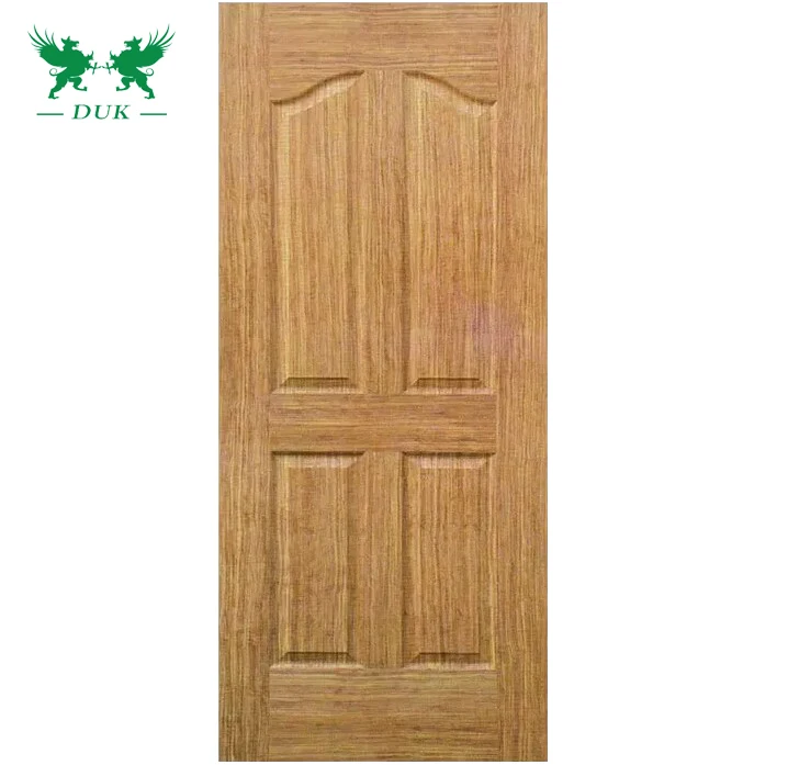 High Quality 2.5-4.5mm Natural Red Oak veener HDF/MDF door skin with best price