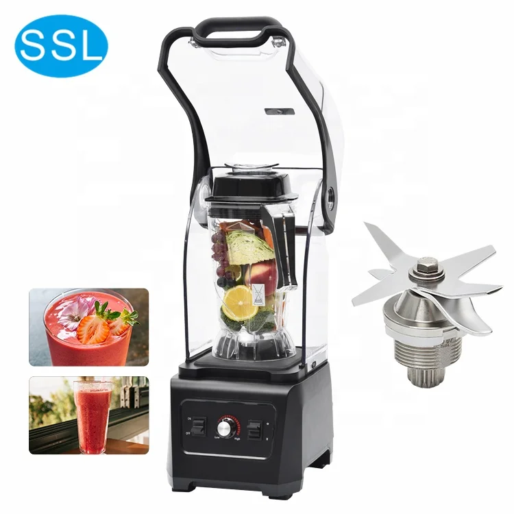 Лидер продаж звуконепроницаемый блендер соковыжималка дробилка для льда большая емкость кухонный молочный коктейль промышленный кафе