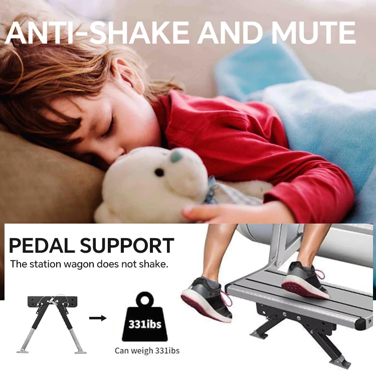 HOMFUL RV Steps RV Accessories Height Adjustable RV Step Stabilizer Kit for Travel Trailers and Motorhomes