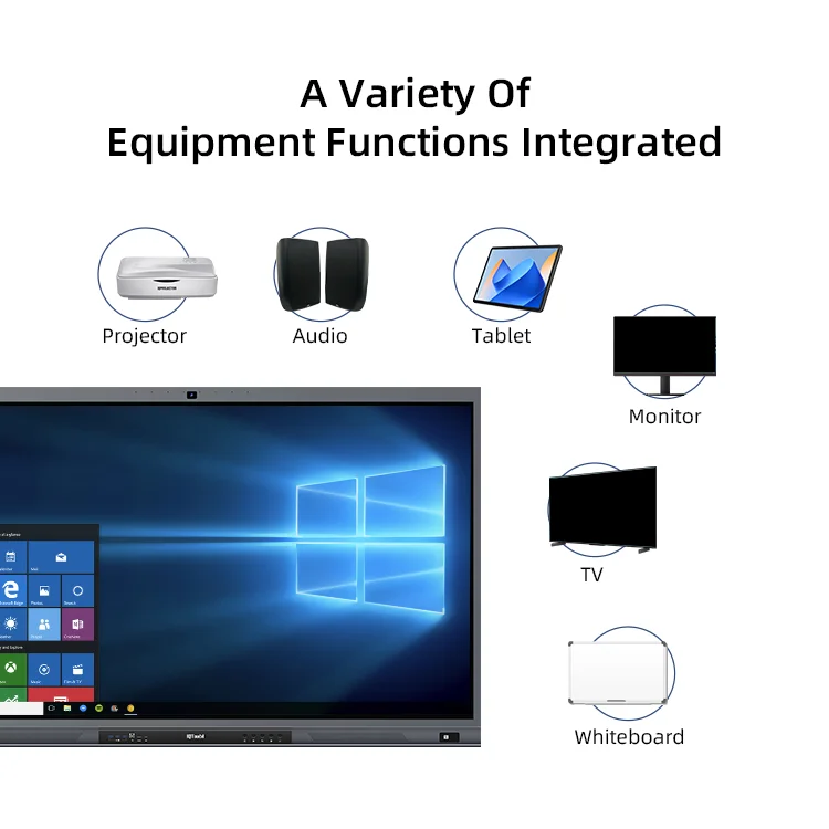 75 85 inch 4 32g 4k HD UHD LED Multimedia Multi Touch Smart Board Price Panel Interactive Digital Whiteboards