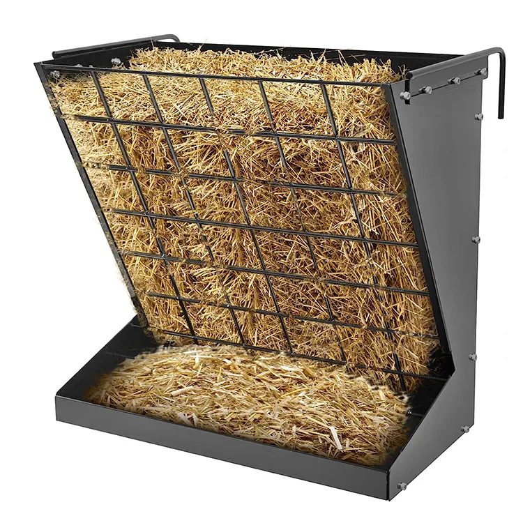 Heavy Duty Goat Horse Hay Feeder Rack Hanging Metal for Sheep Livestock Food Feeders