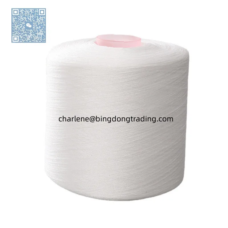 Manufacturer 100 Spun Polyester Yarn Cheap Factory Price China 60 2 60 3 Woven Bag Sewing Plastic Cone or Paper Cone Dyed CN;HUB