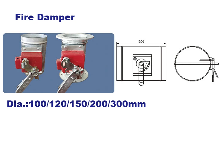 HVAC ventilation duct damper actuator motorized fire damper prices for duct fire damper