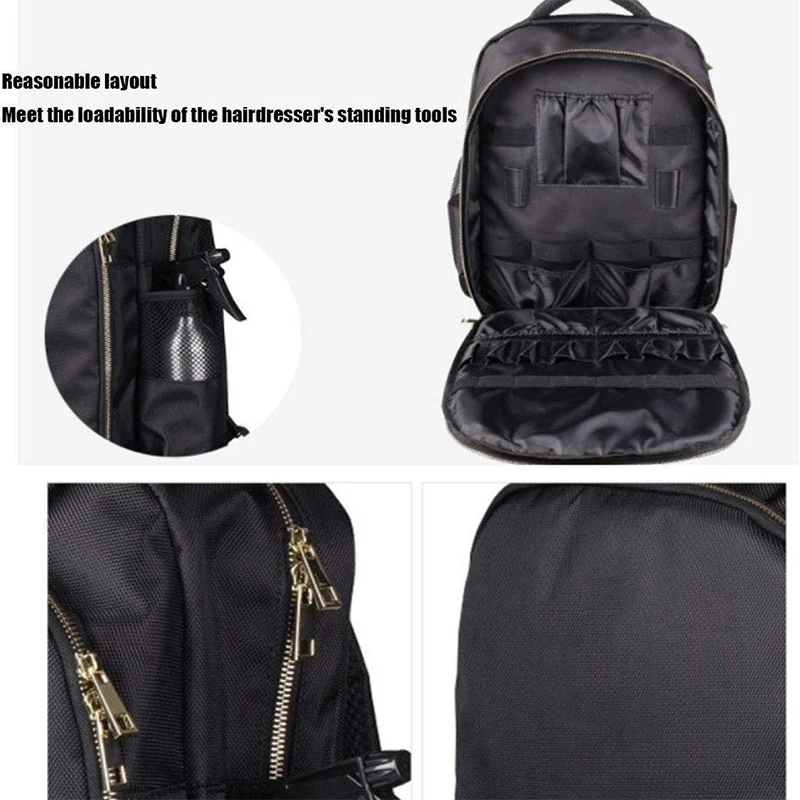 Парикмахерский рюкзак, Портативная сумка для инструментов для макияжа, многофункциональная дорожная сумка для парикмахера, вместительная косметичка для хранения