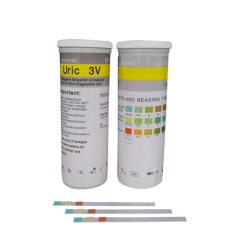 Clinical Analytical Instruments 3 Parameters Test Kit Urine Protein Glucose PH Urinalysis Pregnancy Test Strip