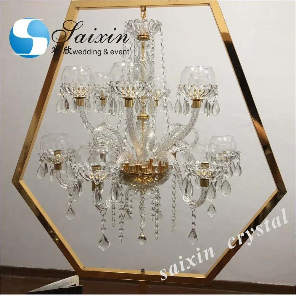 ZT-405G Hot sell wedding event centerpiece  tall candle holder stand