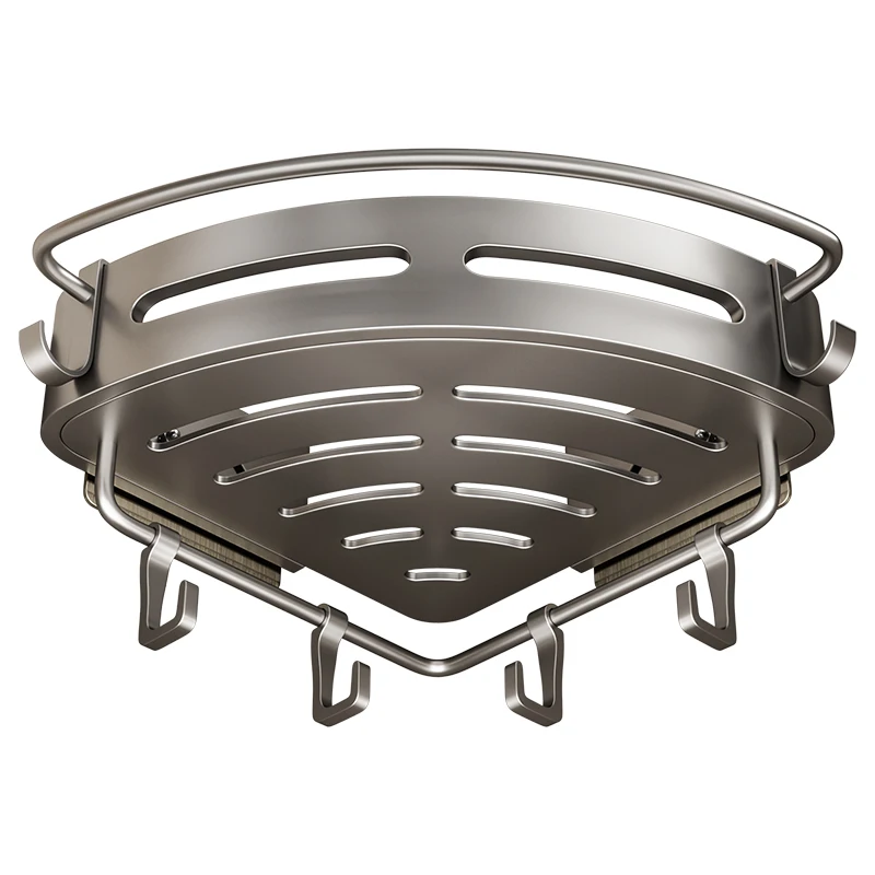 Space Aluminum Bathroom Frame Shower Storage Rack Towel And Soap Rack Bathroom Corner Shelf Rack