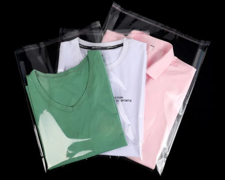 High Quality  Self-adhesive Plastic Packing Storage Poly Gift Bags Opp Bag