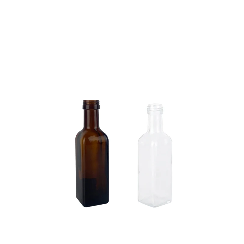 empty 100 ml marasca bulk brown olive oil glass bottles for olive oil Favored by customers