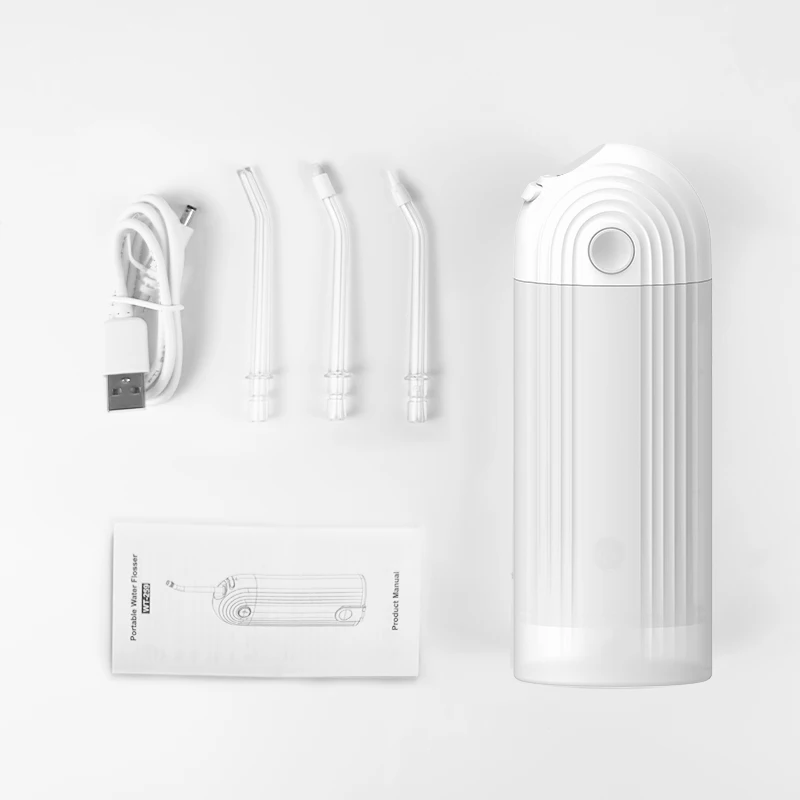 2024 New Portable Oral Irrigator Nozzle Removable Retractable Water Tank Waterproof Cleaning Teeth Whitening Water Flosser