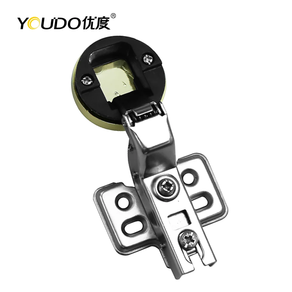 YOUDO Concealed Glass Cabinet Hydraulic Hinge Modern Design Glass Cabinet Door Hinge Furniture Hinges